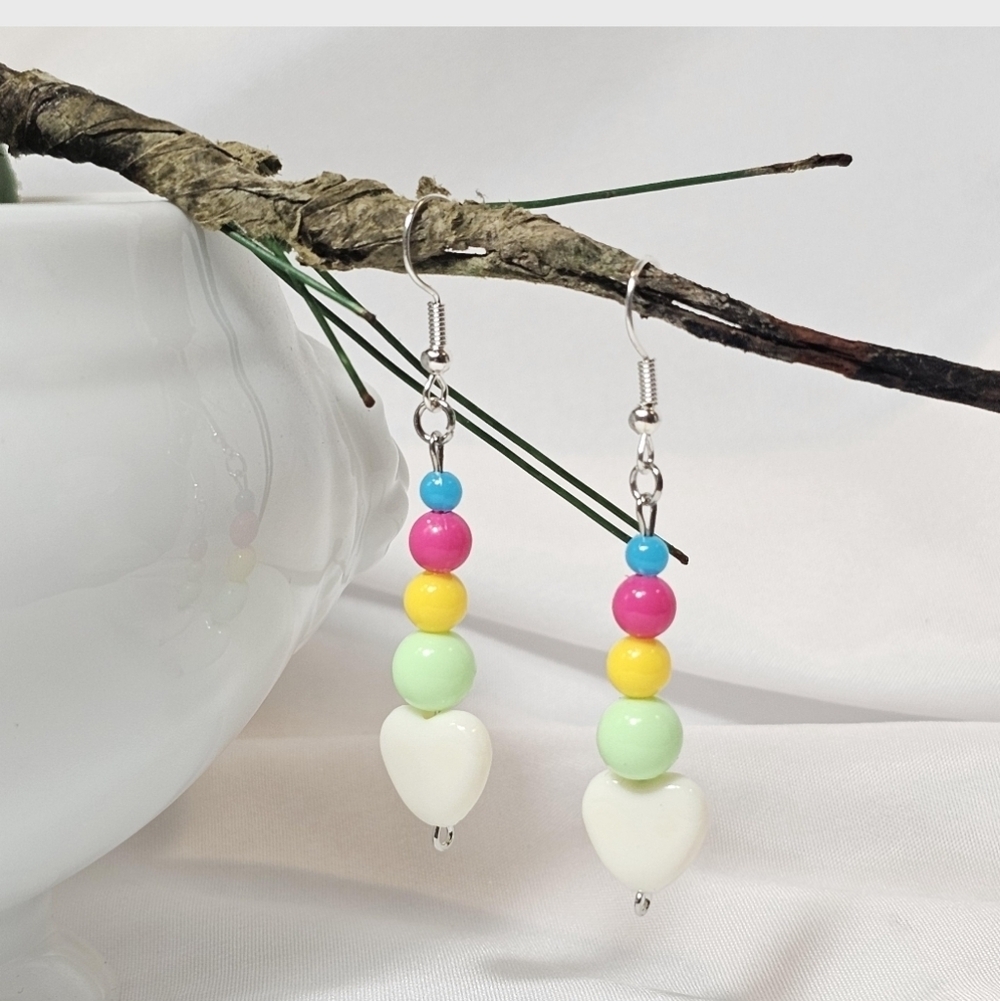 Colorful Spring Beaded Drop Dangling Earrings – Lightweight and Versatile